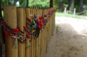 Prayers for the victims of the Cambodian genocide. 